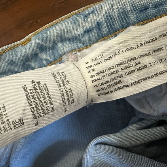 ABERCROMBIE & FITCH The 90s Jeans Blue Straight Ultra High Rise - Picture 13 of 16